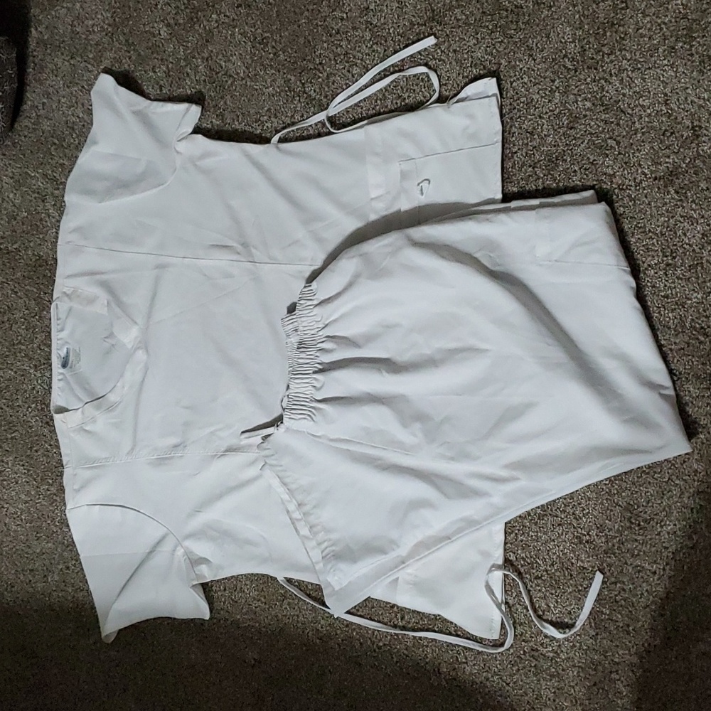 White scrubs